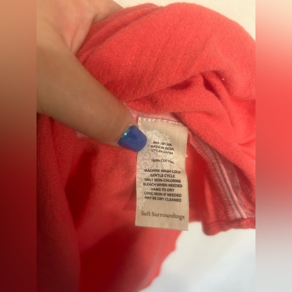 Nwt soft surroundings off the shoulder embroidered top - Picture 6 of 7